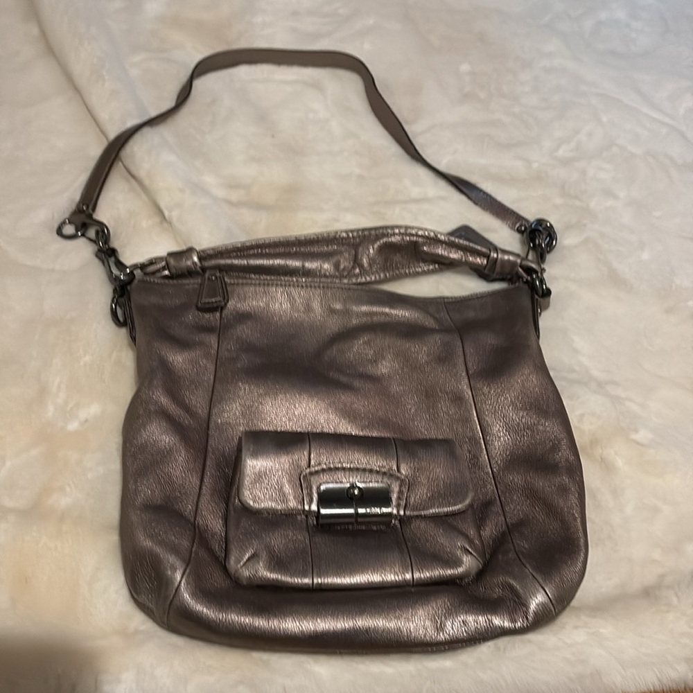 Pewter Coach Bag